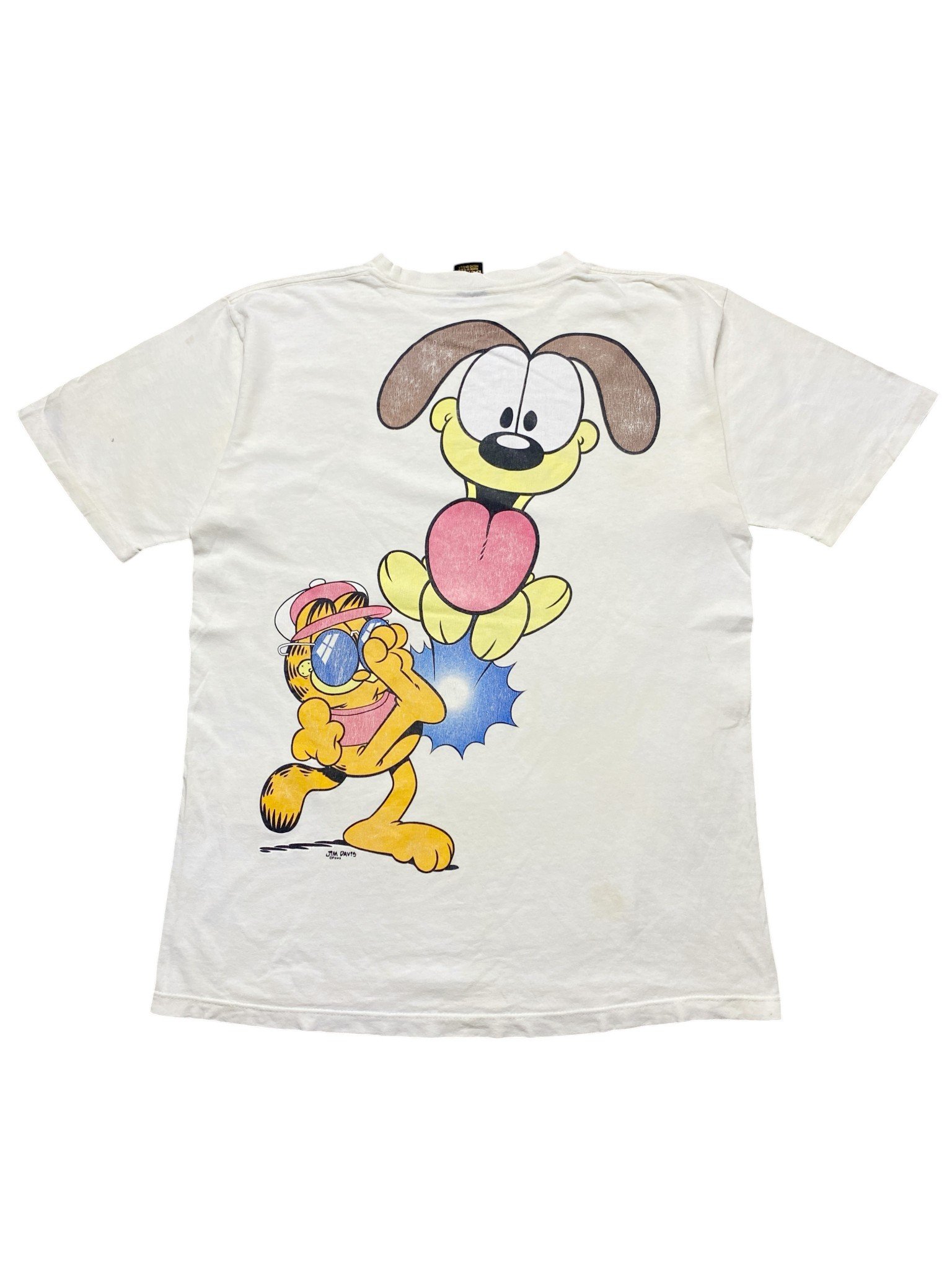 90s Garfield Paws - Jim Davis Cartoon T-Shirt - Image 2