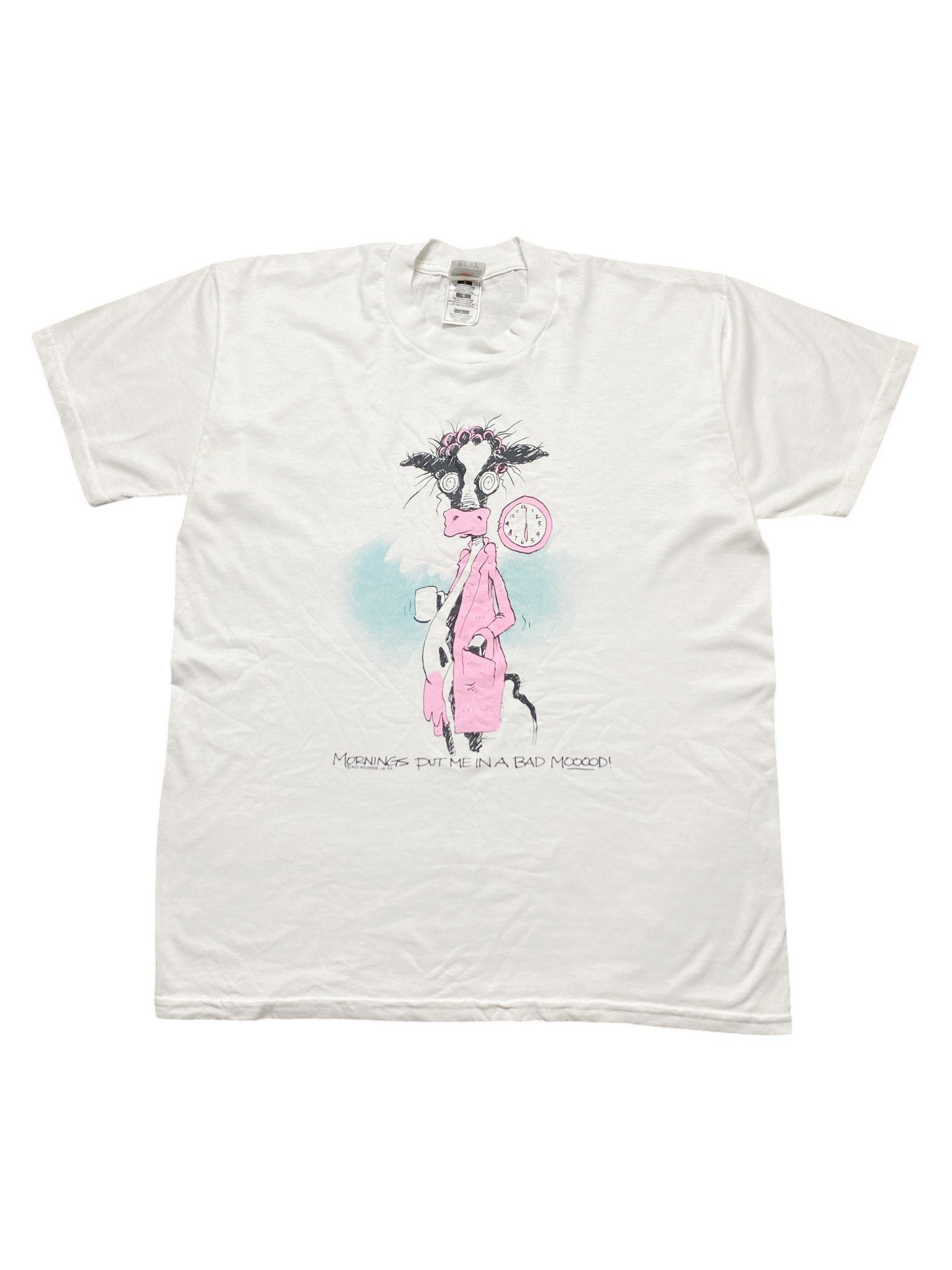 1992 Mornings Put Me In A Bad MooooD! T-Shirt - Image 1