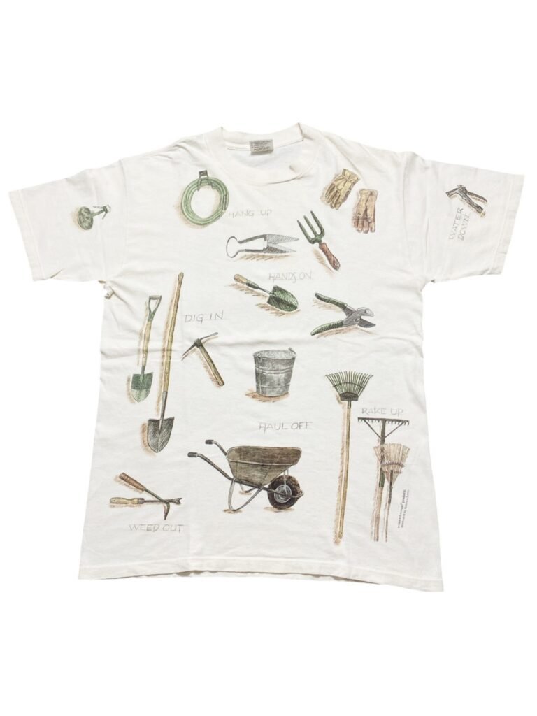 1999 Garden Tools Ilustrated By Rebecca Lewis T-Shirt