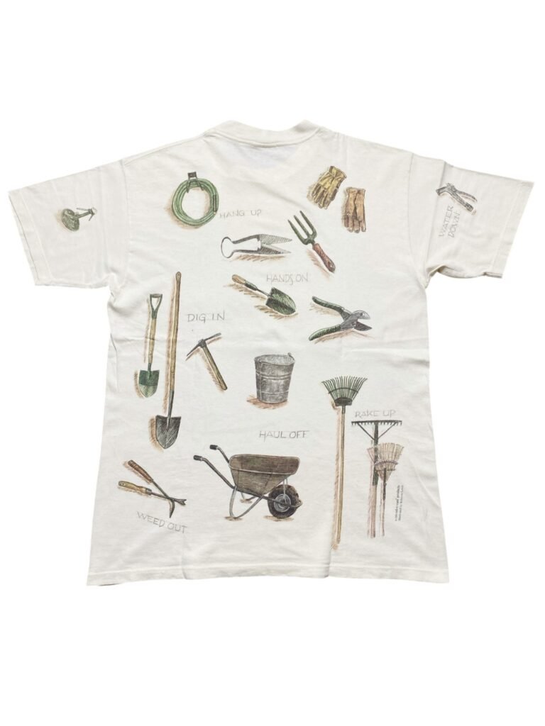 1999 Garden Tools Ilustrated By Rebecca Lewis T-Shirt