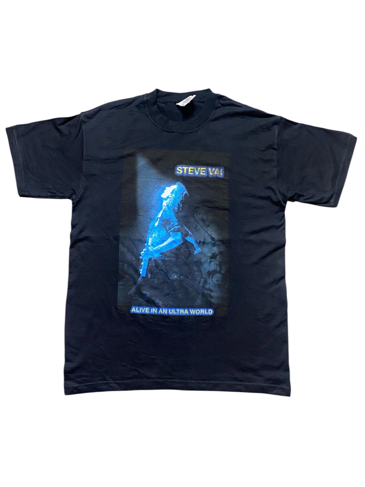 Vintage 2001 Steve Vai - Alive in an Ultra World T-Shirt - Image 1