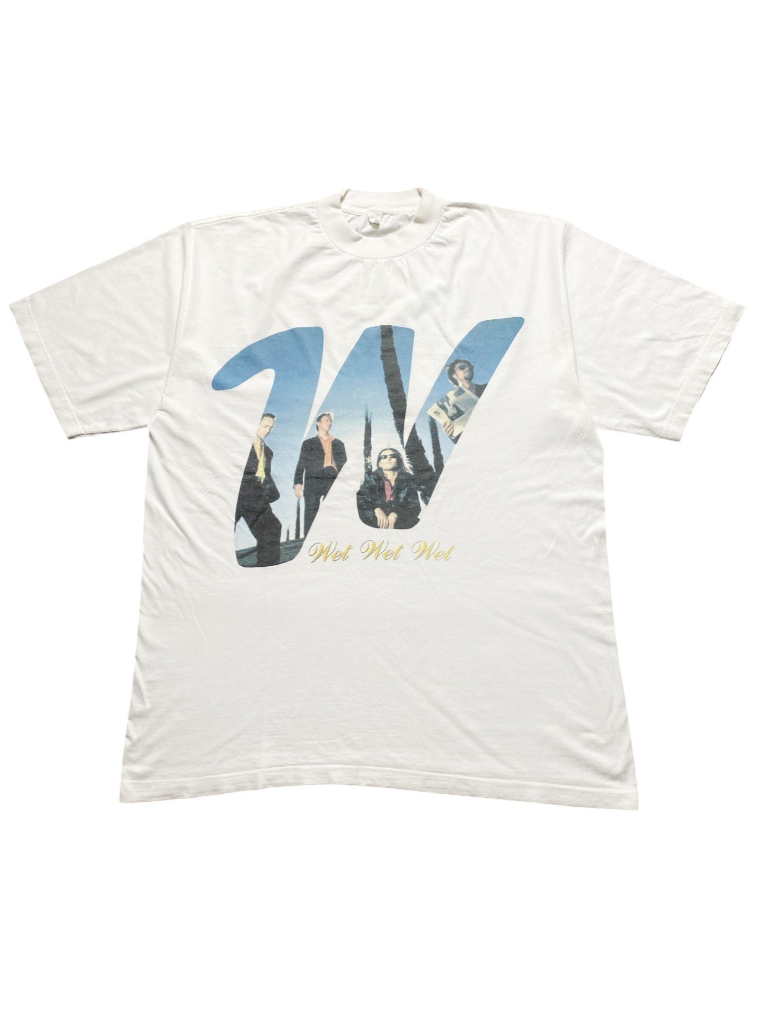 Vintage 1995 Wet Wet Wet - Picture This At Christmas Tour T-Shirt - Image 1