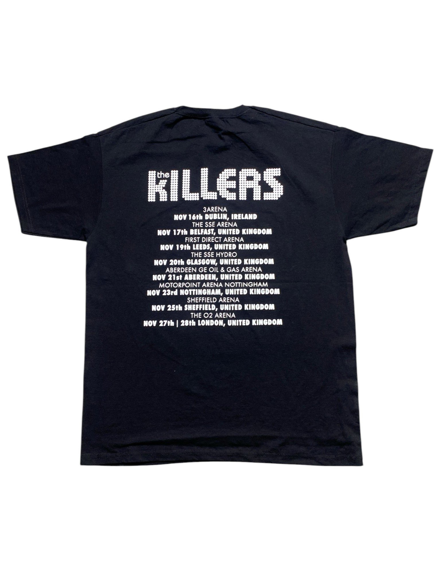2017 The Killers Wonderful Wonderful UK Tour T-Shirt back