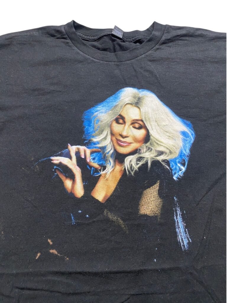 Cher Here We Go Again Tour 2019 T-Shirt front print close up