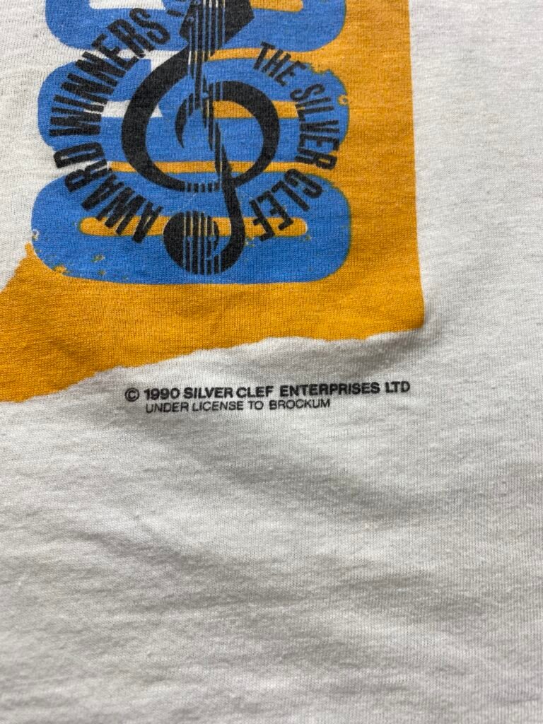 Vintage 1990 The Silver Clef Award Winners Concert - Knebworth T-Shirt