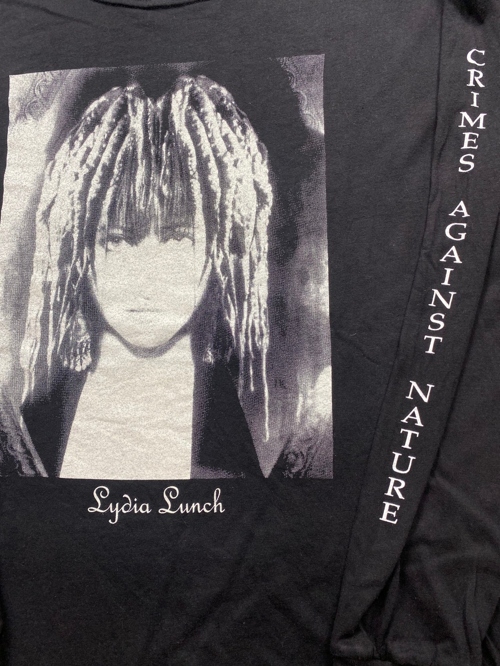Vintage 1993 Lydia Lunch – Crimes Against Nature Longsleeve T-Shirt - Image 3