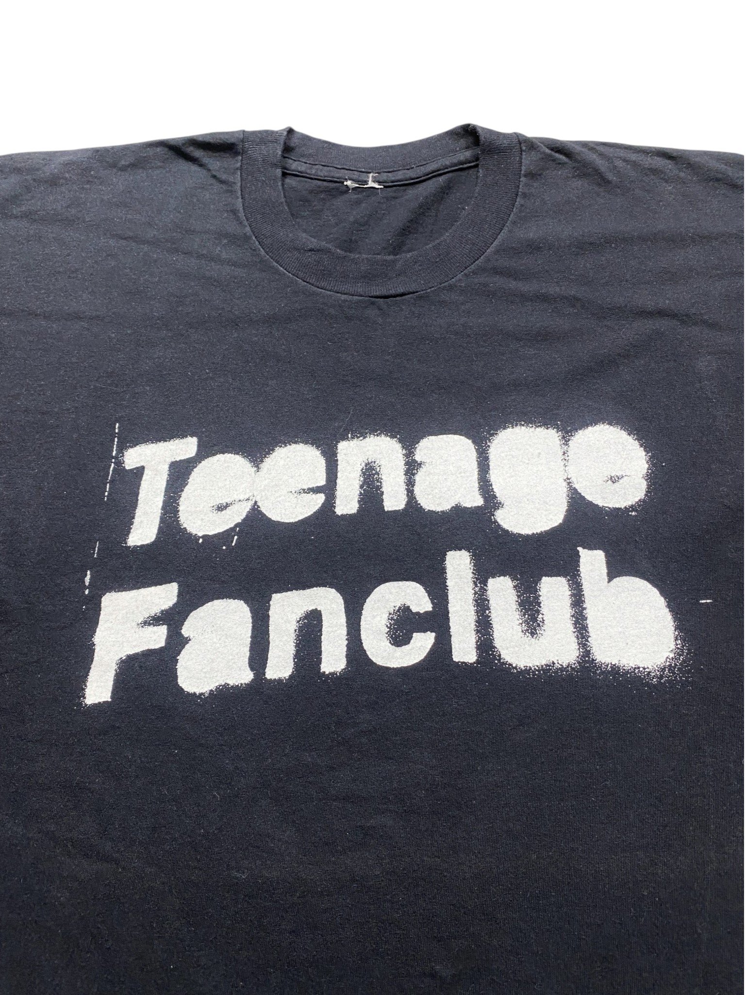 Vintage 90s Teenage Fanclub - Stencil (Black) T-Shirt - Image 3
