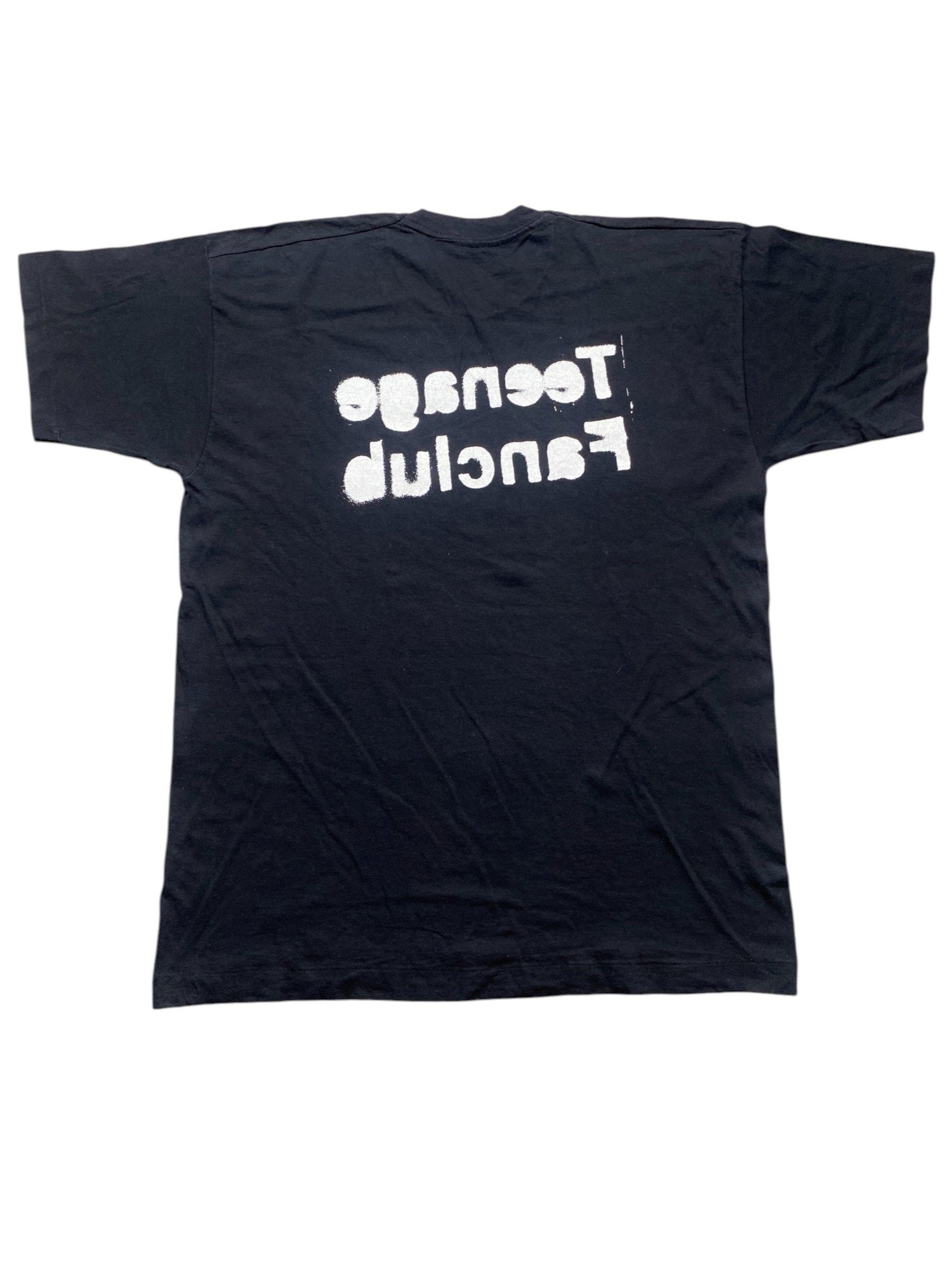 Vintage 90s Teenage Fanclub - Stencil (Black) T-Shirt - Image 2