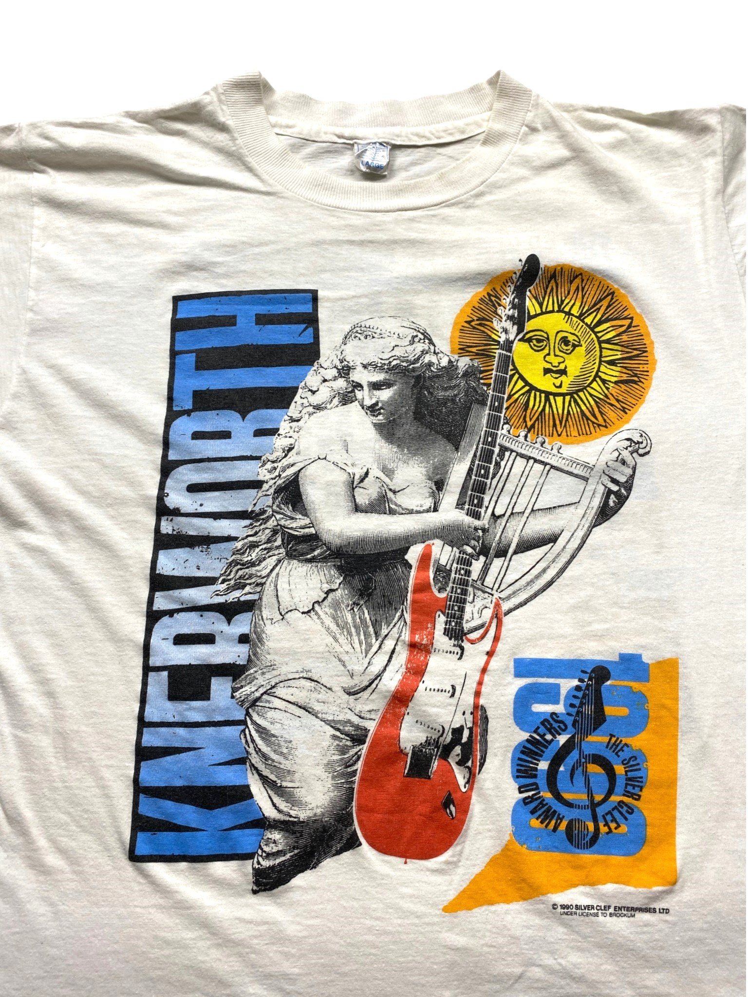Vintage 1990 The Silver Clef Award Winners Concert - Knebworth T-Shirt - Image 3