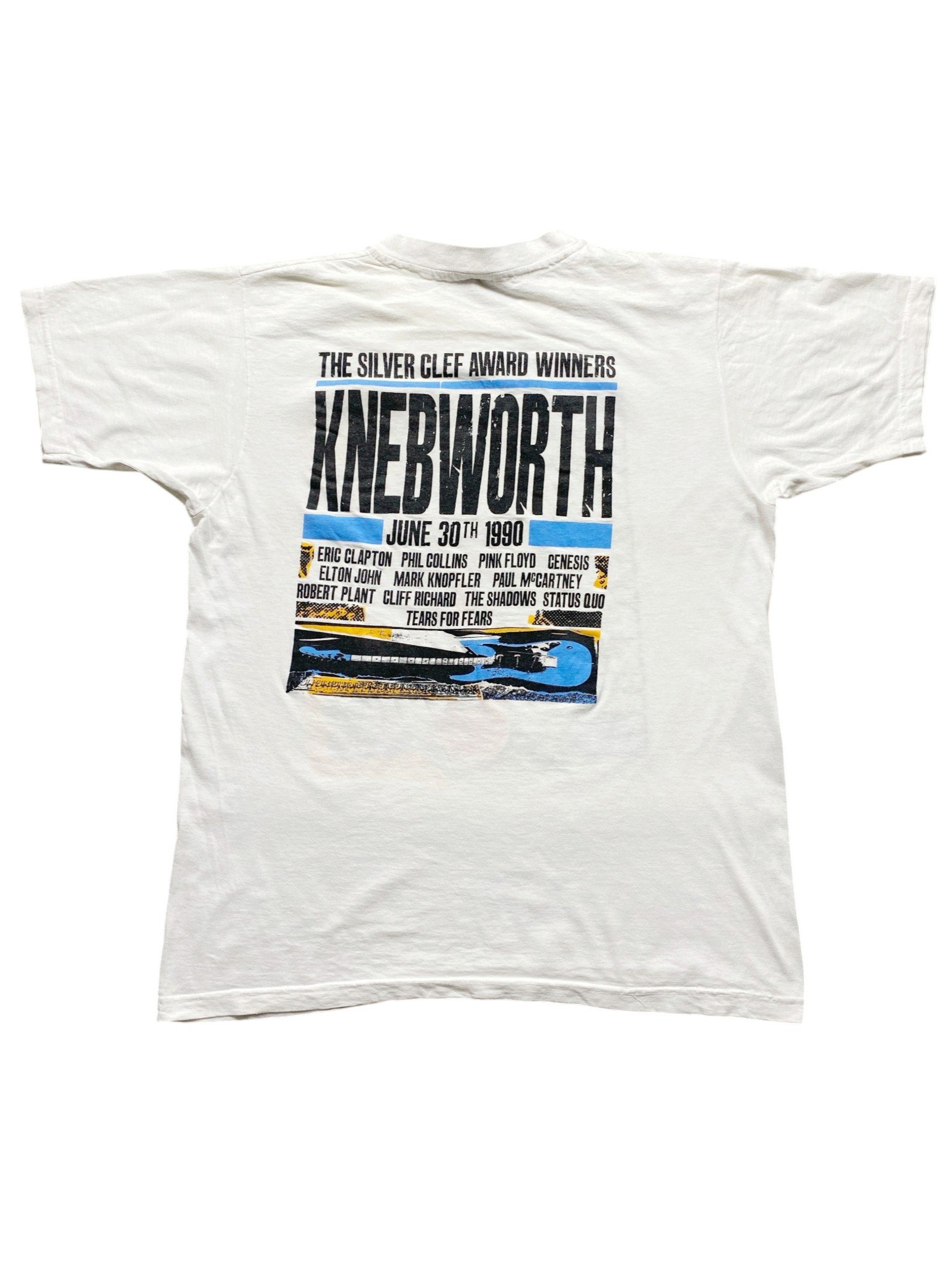 Vintage 1990 The Silver Clef Award Winners Concert - Knebworth T-Shirt - Image 2