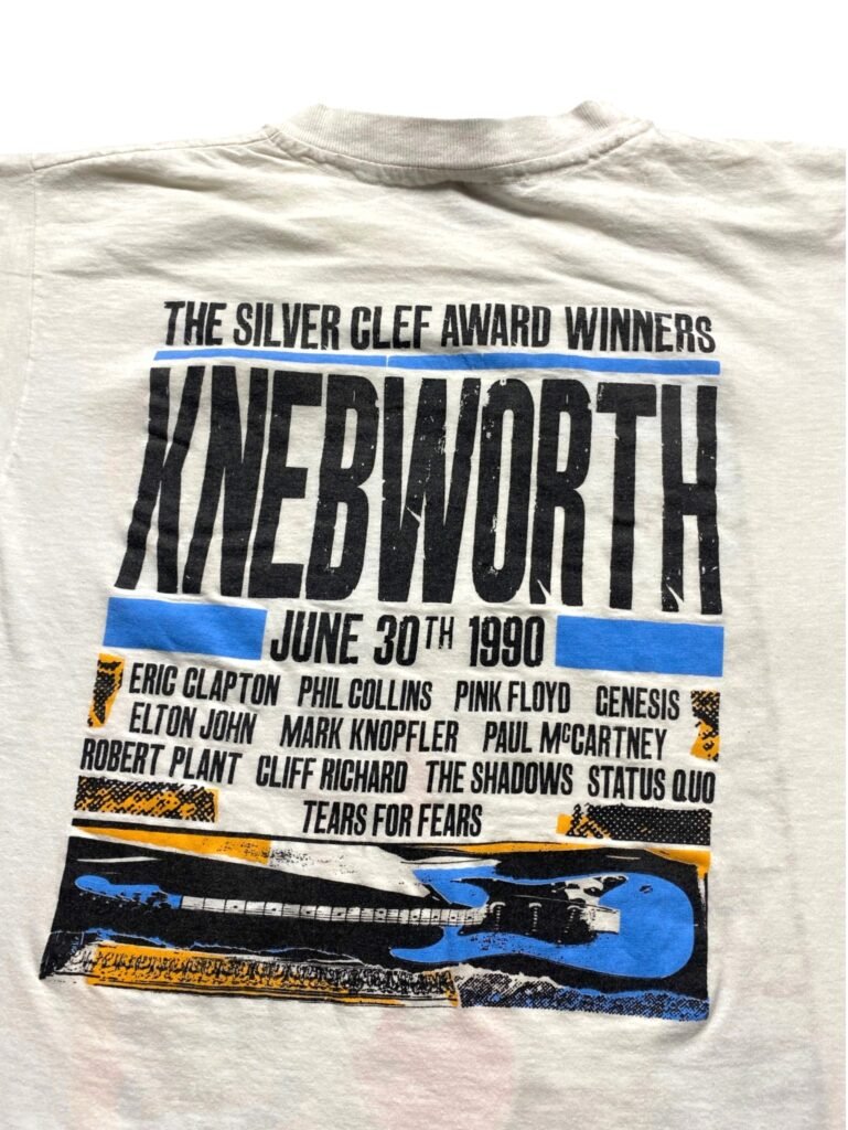 Vintage 1990 The Silver Clef Award Winners Concert - Knebworth T-Shirt