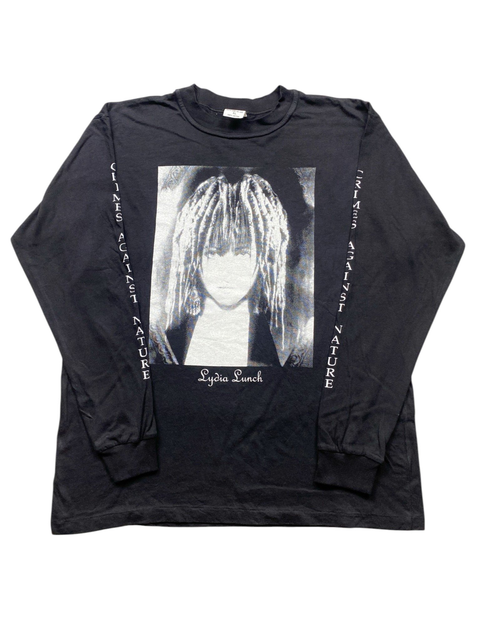 Vintage 1993 Lydia Lunch – Crimes Against Nature Longsleeve T-Shirt - Image 1
