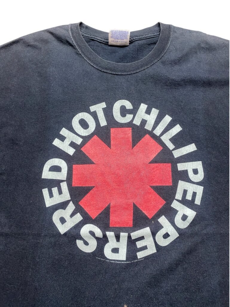Vintage 00s Red Hot Chili Peppers Asterisk Logo T-Shirt back