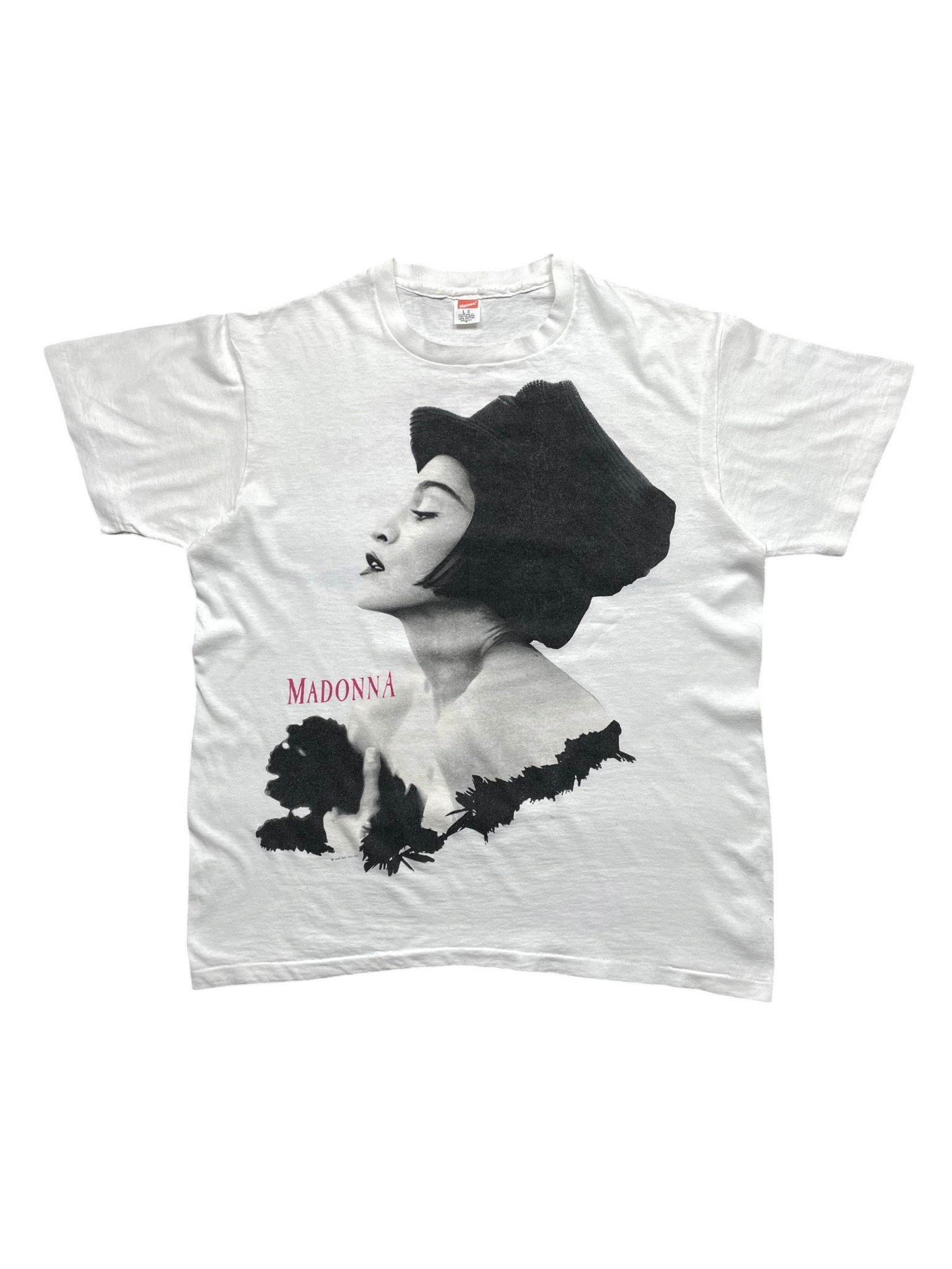 Vintage 1990 Madonna Blond Ambition World Tour T-Shirt front