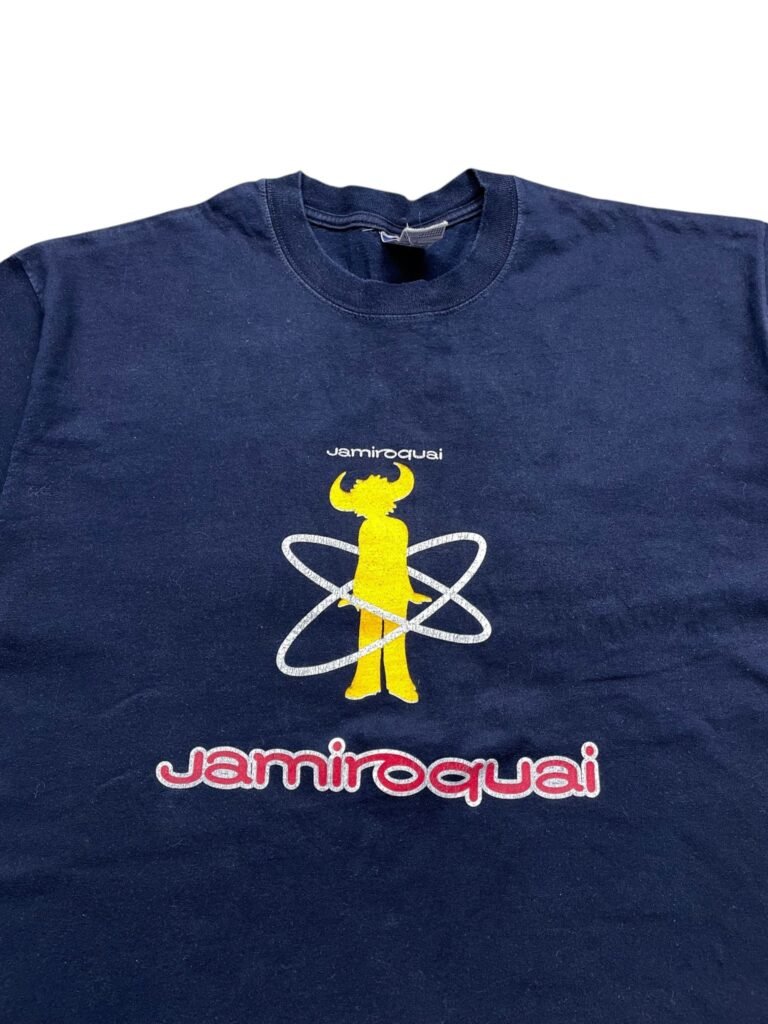 Vintage 1999 Jamiroquai Synkronized UK Tour T-Shirt front print detail