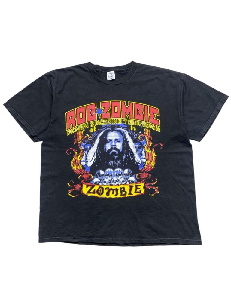 Vintage 2002 Rob Zombie Demon Speeding Tour T-Shirt front