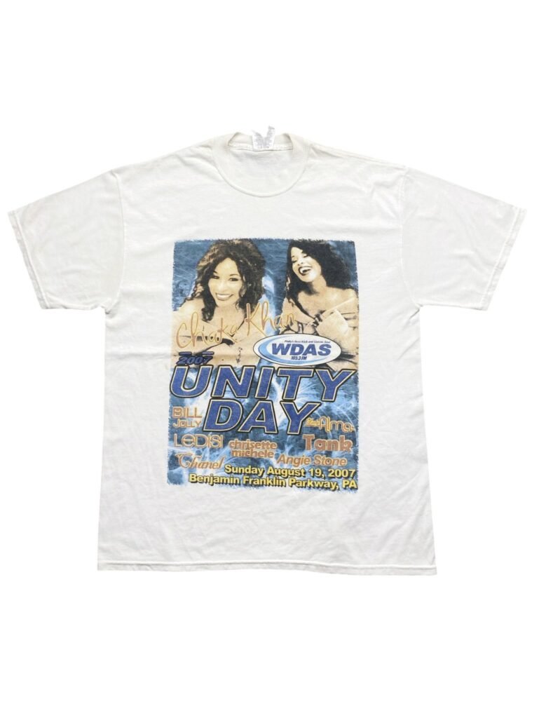 Vintage 2007 Chaka Khan WDAS Unity Day T-Shirt front