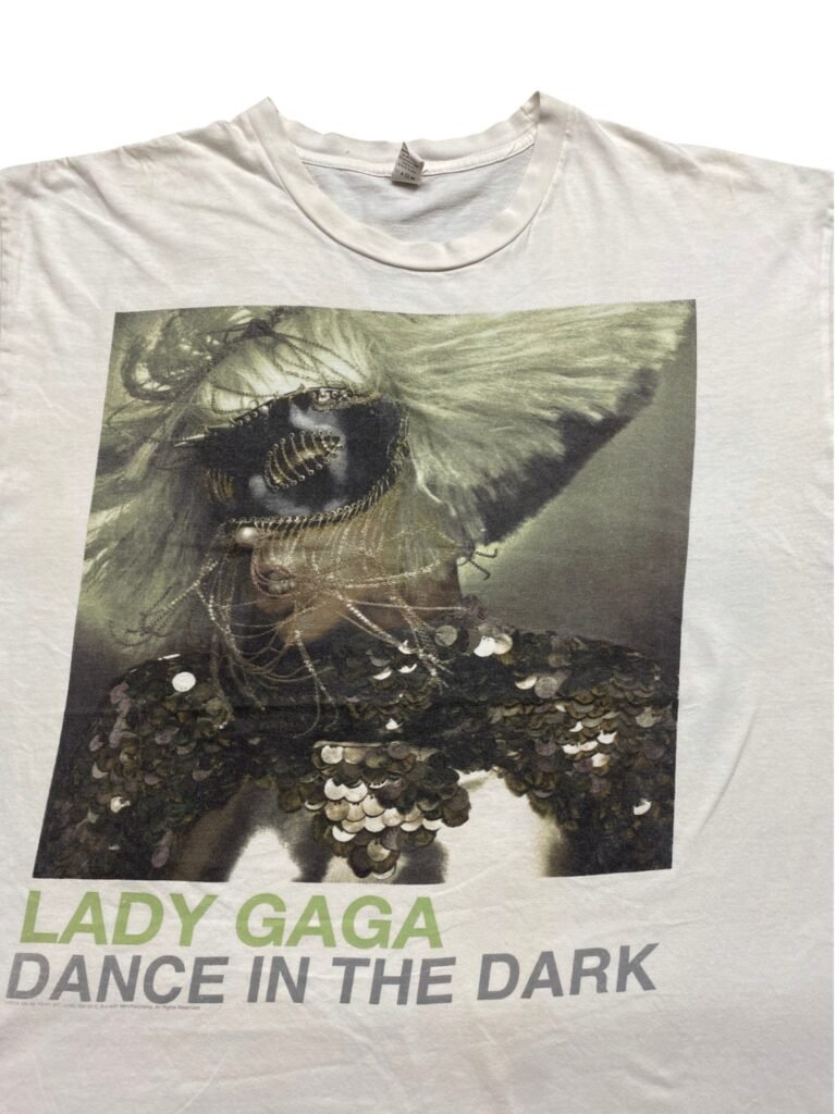Vintage 2010 Lady Gaga The Monster Ball Tour Dance in the Dark T-Shirt detail 3